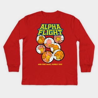 Alpha Flight Team Kids Long Sleeve T-Shirt